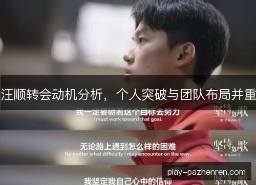 汪顺转会动机分析，个人突破与团队布局并重